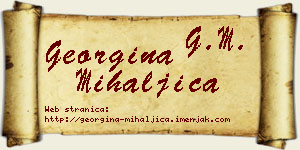 Georgina Mihaljica vizit kartica
